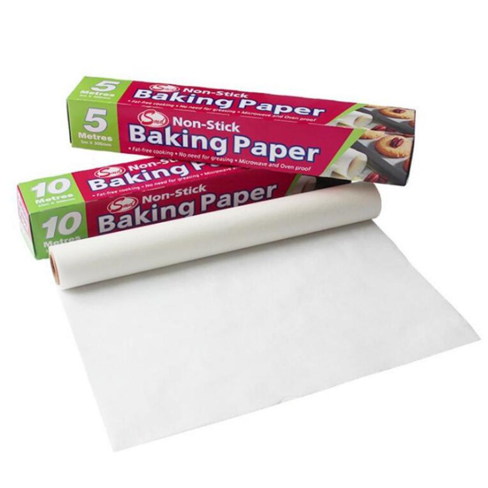 NonStick Cookie Sheet Parchment Paper Baking Sheets Pan Line Paper Oil paper butter non-stick paper 5M 10M @D