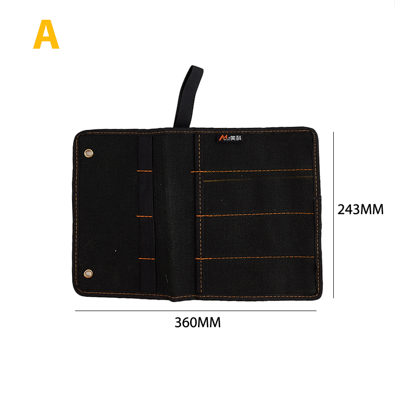 Chisel Carrying Case Canvas Pocket Tool Roll Holder Wrench Pouch 4 Pockets Organizer For Knife Hammers Gouges Carpenter: Yellow & Black