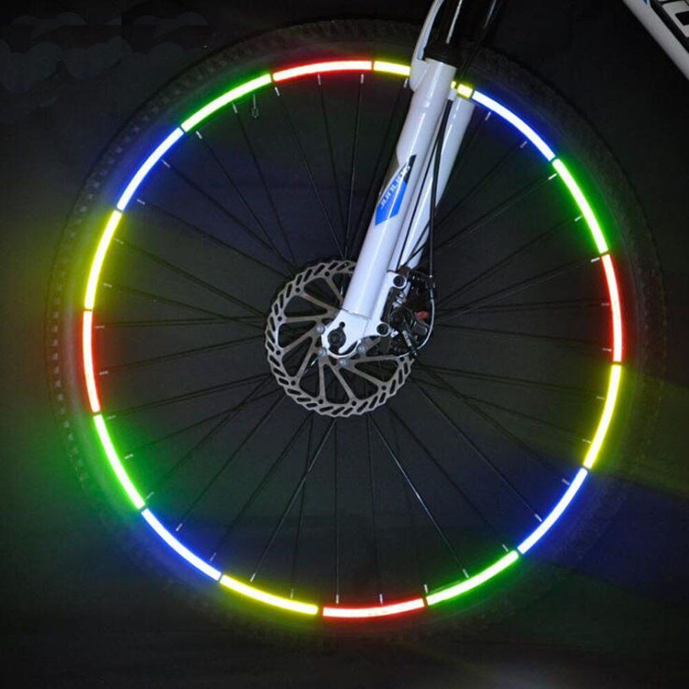 Bike Fahrrad Reflektierende Band Fluoreszierende Radfahren Reflektierende Aufkleber Klebeband Fahrrad Aufkleber Fahrrad Zubehör
