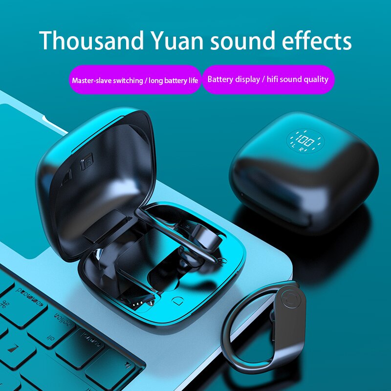 Nouveauté Bluetooth écouteurs sans fil casque LED TWS écouteurs Sport casque bruit annuler étanche écouteur casque