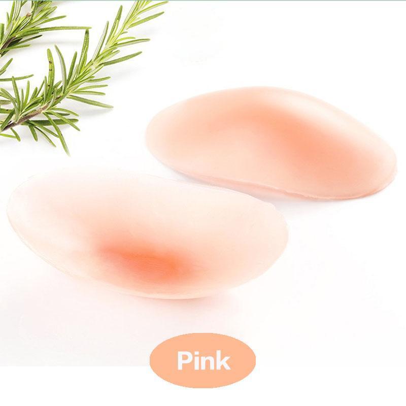 1 Paar Natuurlijk Zachte Anti-Slip Schouder Pads Siliconen Schouder Anti Slip Schouder Enhancer Kleding Naaien Accessoires: Silicone Pink