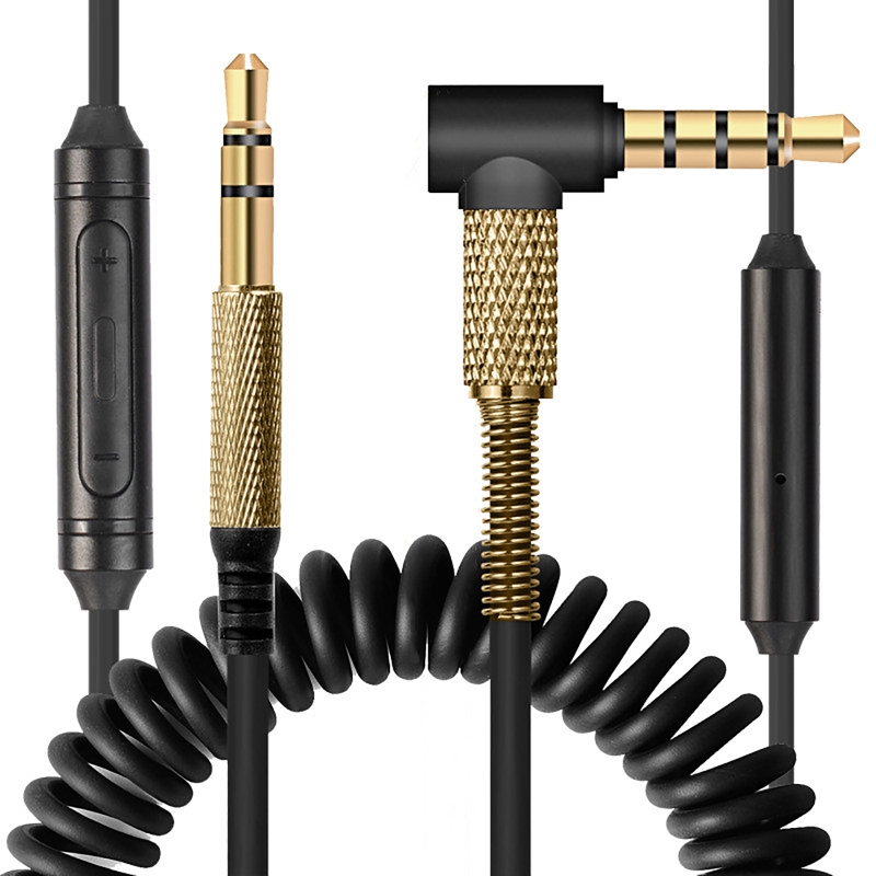 Cable de Audio de repuesto para Monitor de Marshall Major II 2 3, Cable de auriculares medio con micrófono y Control de volumen