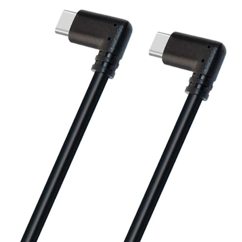 Right Angle USB C to C Cable - 10Gbps Data Transfer, 100W Fast Charging, for VR Headset