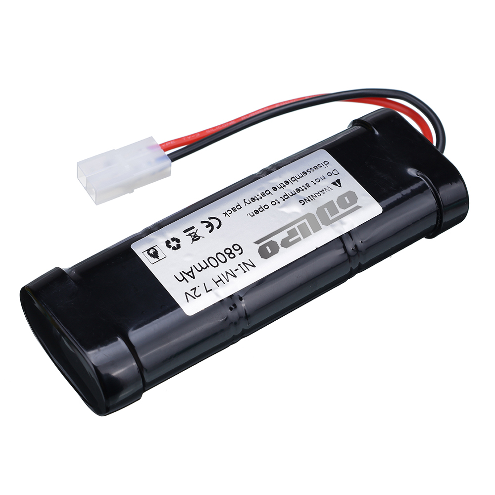 Batería Ni-MH SC de 7,2 V y 6800mAh, juego de cargador para juguetes RC, tanque, coche, avión, helicóptero, con conectores Tamiya, batería de 7,2 v