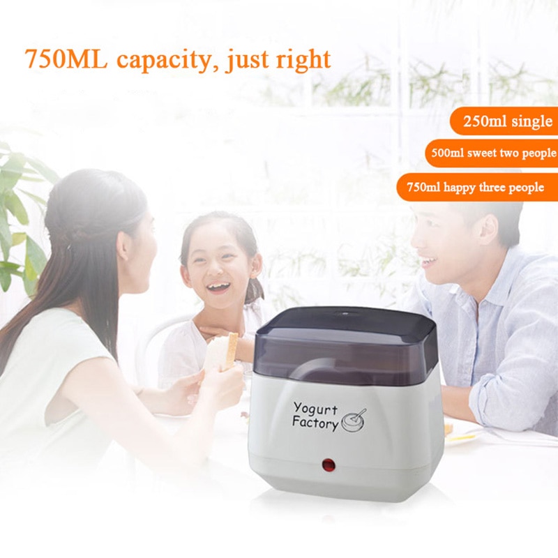 Máquina para hacer Yogurt máquina eléctrica para hacer yogur contenedor de almacenamiento libre y tapa perfecto para orgánicos, endulzados, aromatizados, lisos o azúcar