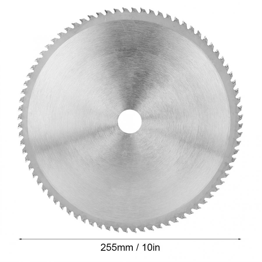 80T 255mm Zaag Zaagblad Legering Staal Cirkelzaag Snijden Blade Vervanging Bosmaaier Accessoires