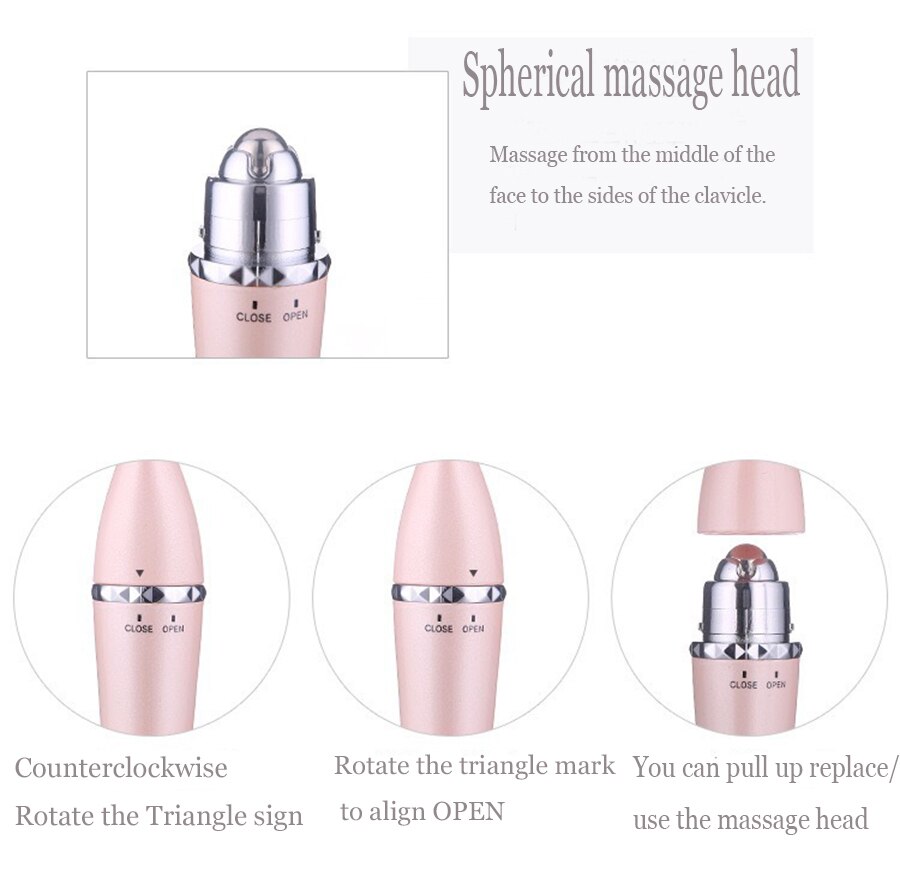 3in1 Gezicht Roller Massager voor Gezicht Lifting Rimpel Verwijderen Body Afslanken Gezicht Massage Instrument Beauty Tool