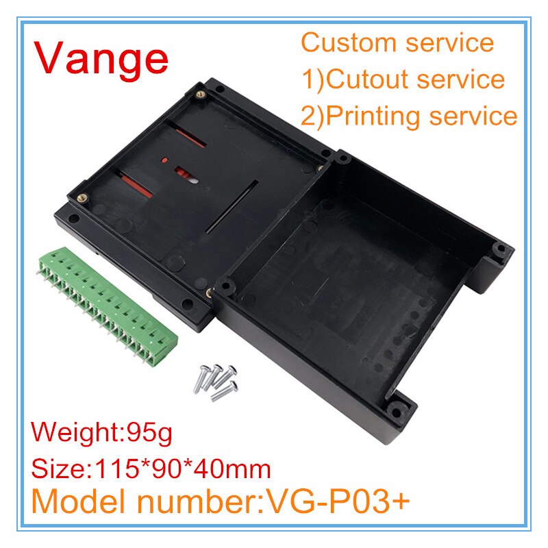 5 Stks/partij Een Chip Microcomputer Junction Dozen 115*90*40Mm Abs Plastic Behuizing Behuizing Diy Klemmenblok voor Elektrische Apparaat