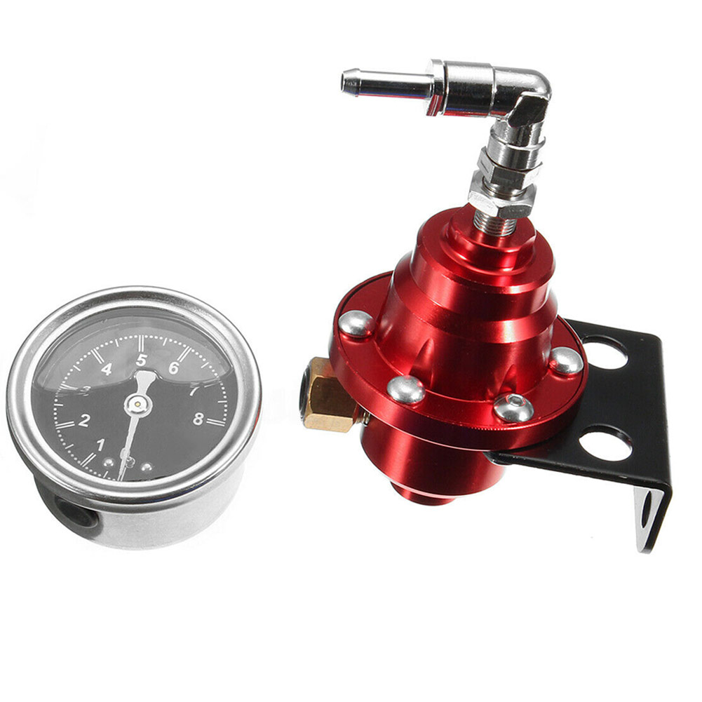 Einstellbare Auto Kraftstoff Druckregler Universal- 160psi Öl Messgerät Bausatz Auto Zubehör OE88