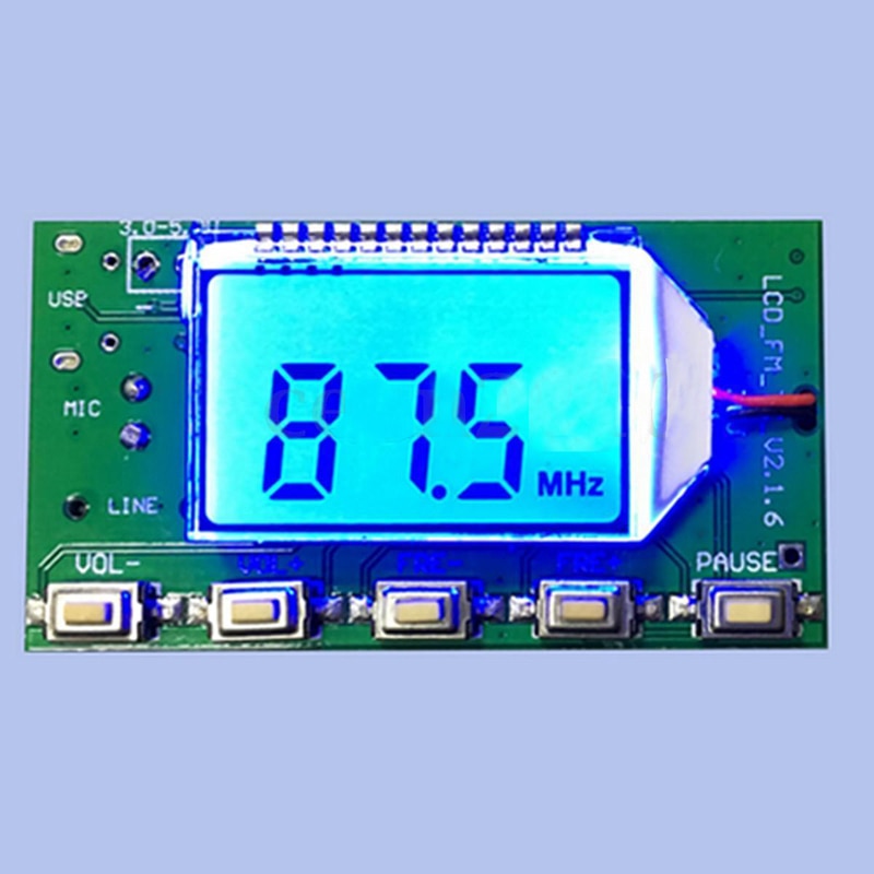 Hottest FM Transmitter Digital Module DSP PLL Wireless Stereo Microphone 87-108MHz