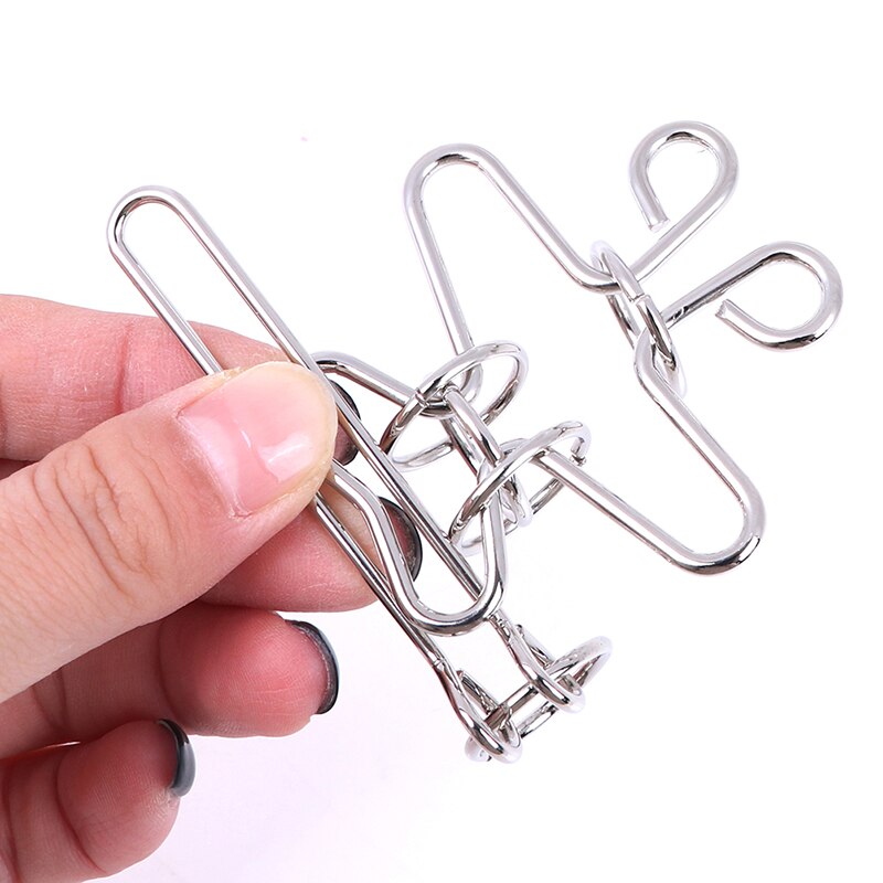 Calabash-shaped IQ Test Metal Wire Puzzle Brain Teaser Game for Adults Kids Wire Diameter 2.5mm