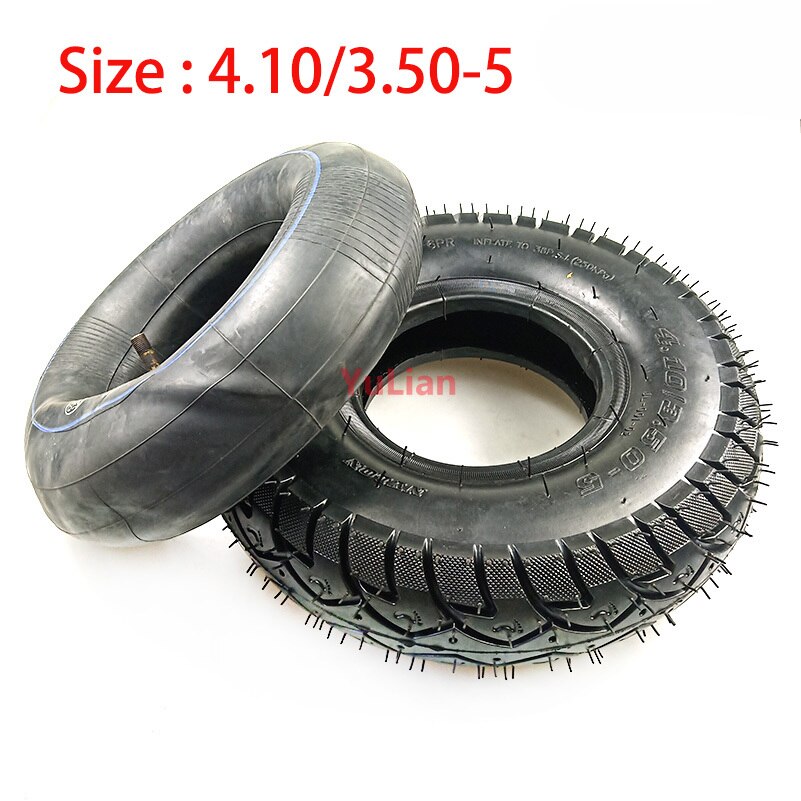 Neumático de carro para Andador de ancianos, ruedas de tres vías, tubo interior, 4,10/3,50-5, 3,50: inner and outer tir