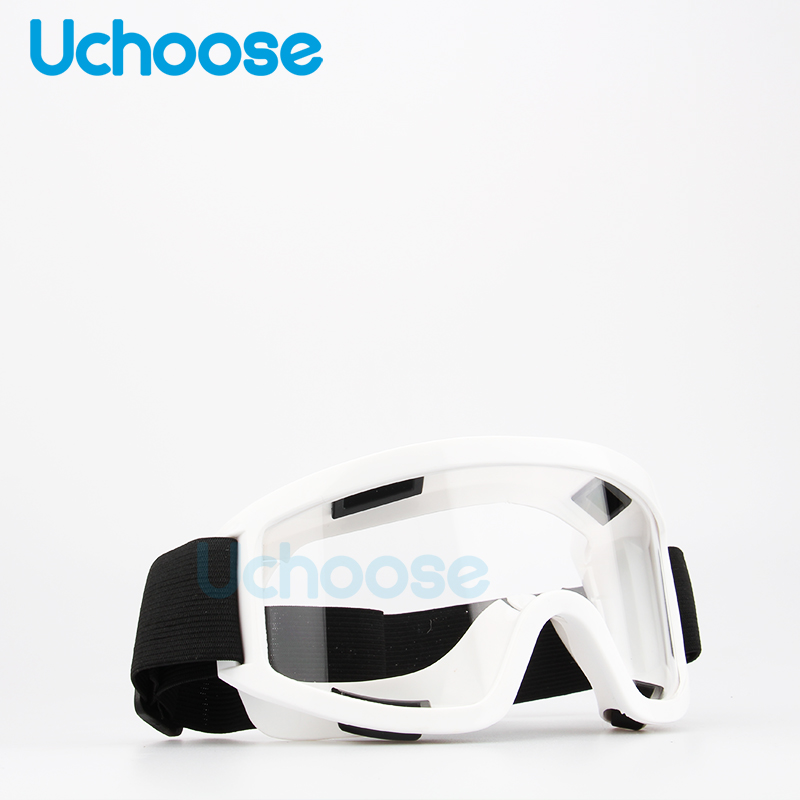 Gafas para casco de motocicleta, gafas protectoras para exteriores, gafas de sol para motocicleta, gafas para ATV, gafas para Motocross ATV: Negro