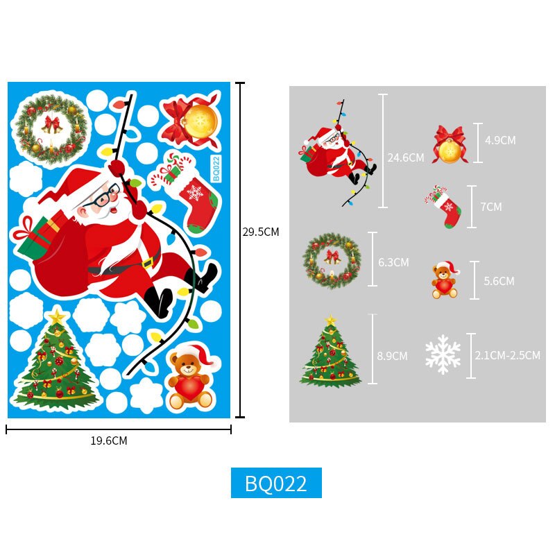 Weihnachten Fenster Aufkleber Fenster Klettern Santa Santa Aufkleber Super Santa Aufkleber Frohe Weihnachten Dekor Für Heimat: verrotten