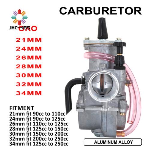 Carburateur universel pour Moto OKO Racing, 21 24 26 28 30 32 34mm
