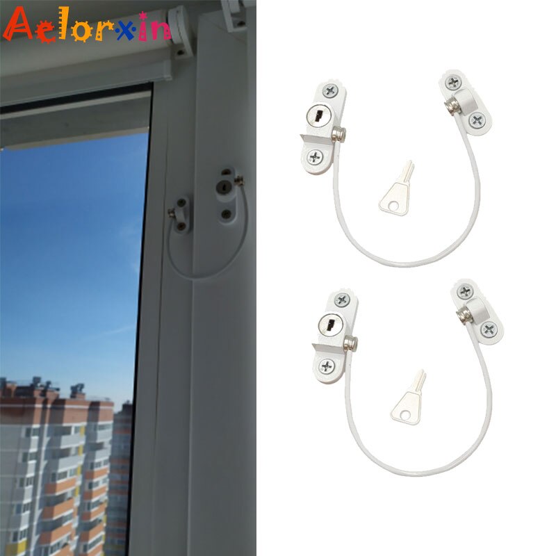 1 Pcs-6 stks/partij Kind Bescherming Baby Veiligheid Window Lock Venster Limiter Sloten Op De Windows Kind Veiligheid Zuigeling beveiliging Kind