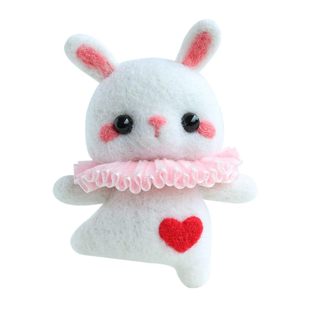 DIY Needle Felting Kit Felt Animals Wool Felt Tools and Foam Mat Pig