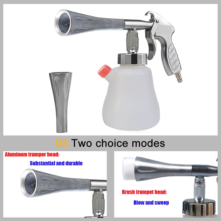 Tornador interiør dyprensepistol til tornado cockpit pleie biler luftdrevet bilvask utstyr