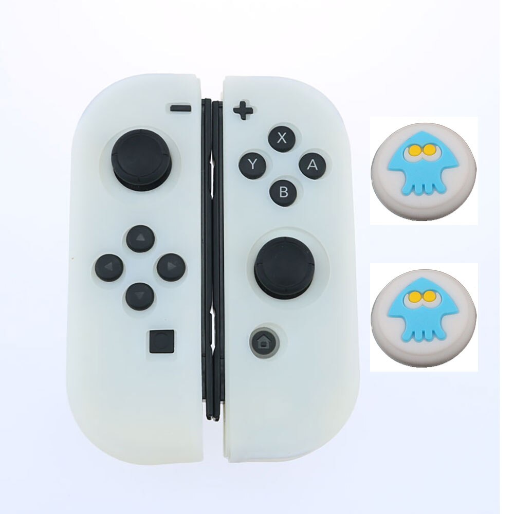 JCD for Nintend Switch Joycon Cover Solft Silicone Case with Thumbstick caps for Nintendo Switch Controller Grip Joy-con Cover: Q