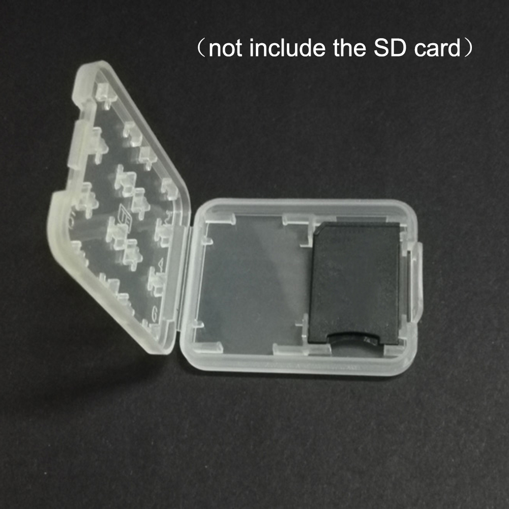 8 in 1 Plastic Micro Dubbele Lagen Plastic Micro voor SD SDHC TF MS Geheugenkaart Opslag Hard Case mini Box Protector