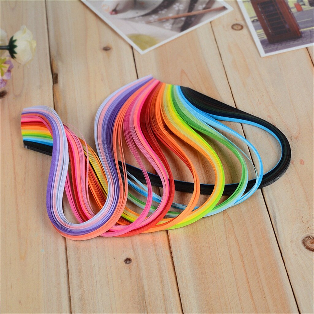 260PCS 26 Colours Quilling Strips Quilling Paper 3/5/7/10mm For Quilling Kit
