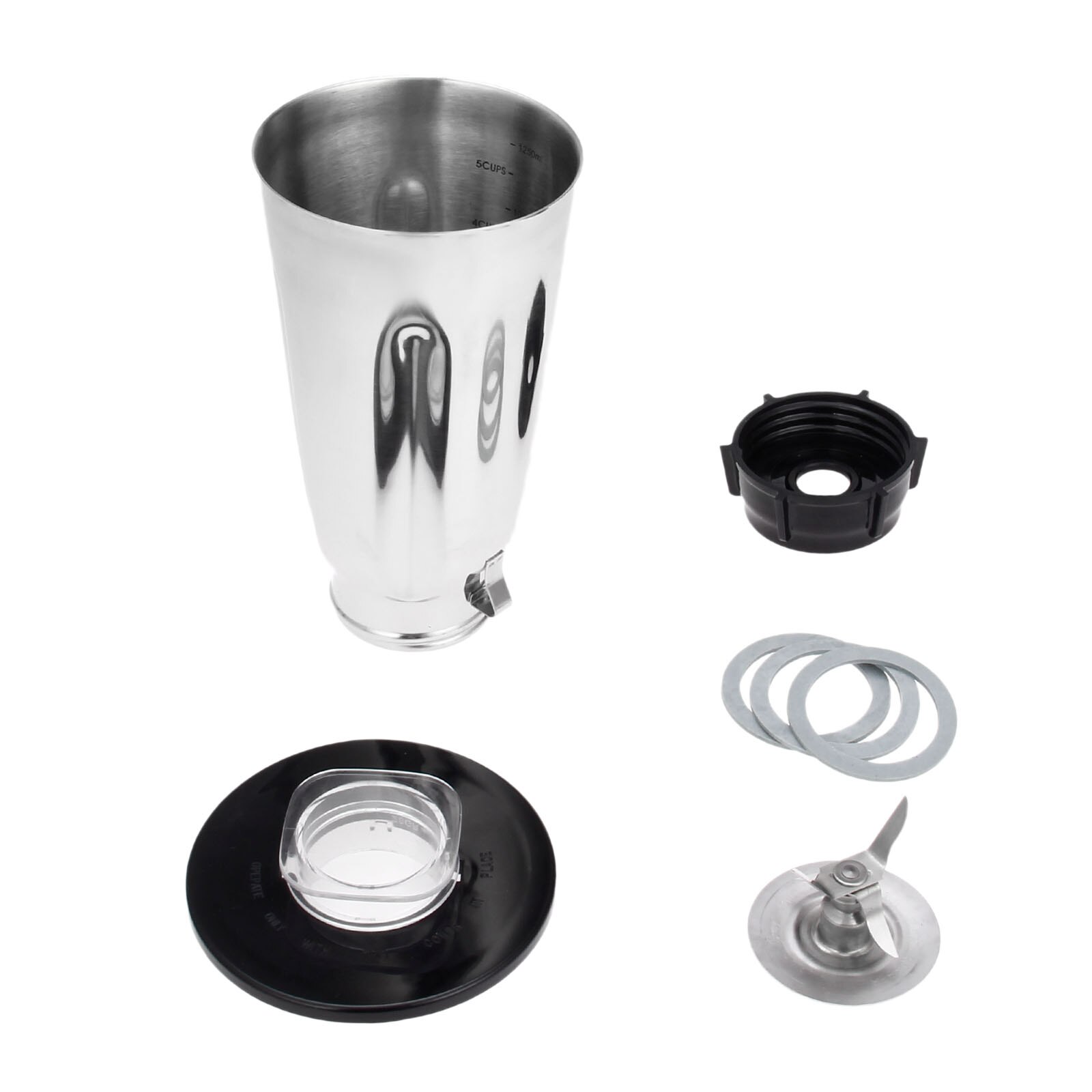 Stainless Steel Blender Repair Kit 5 Cup Jar Lid Blade Base Gasket Set Fits For Oster Blenders And Kitchen Centers