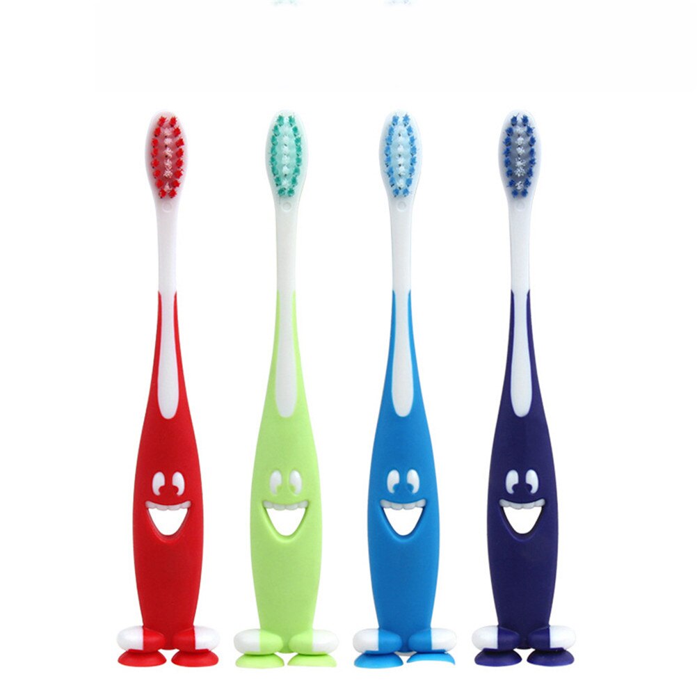 1PCS Soft bristles toothbrush cartoon Smile antibacterial tooth brush for children