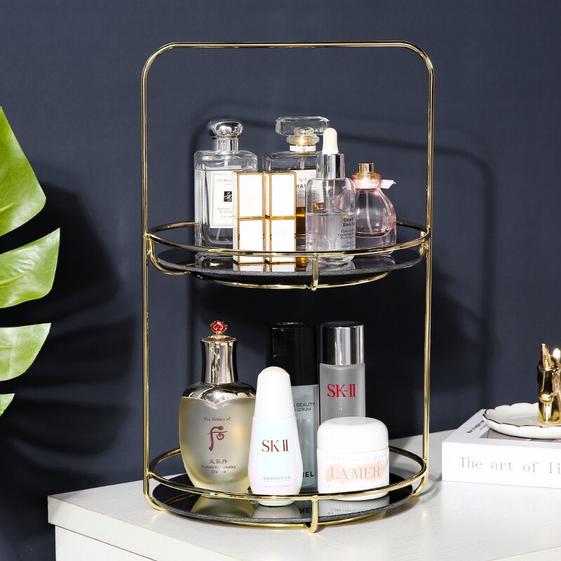 Desktop Cosmetic Storage Combined Skin Care Products Finishing Storage Box Rotatable Cosmetic Box Jewelry Storage Box