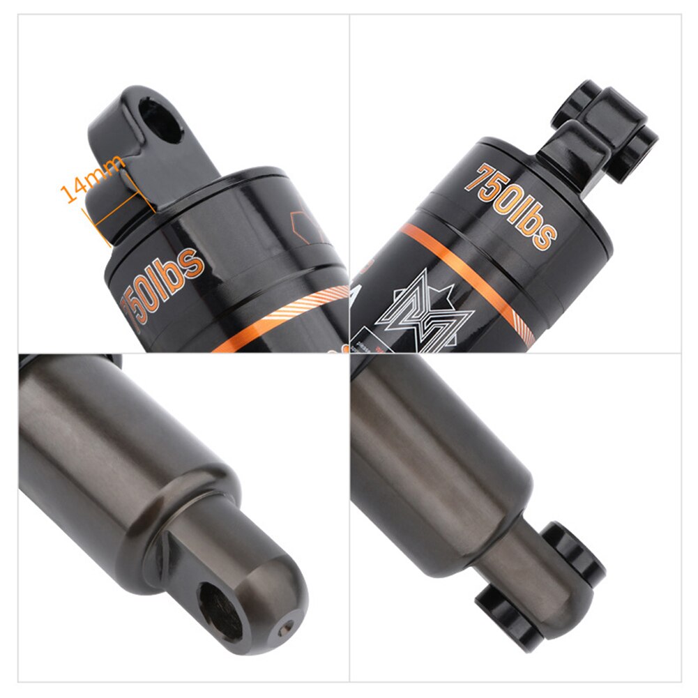 Bicycle Air Rear Shock125mm 150mm 165mm 190mm MTB Bike Folding Air Spring Shock Absorber for Mountain Downhill Bike