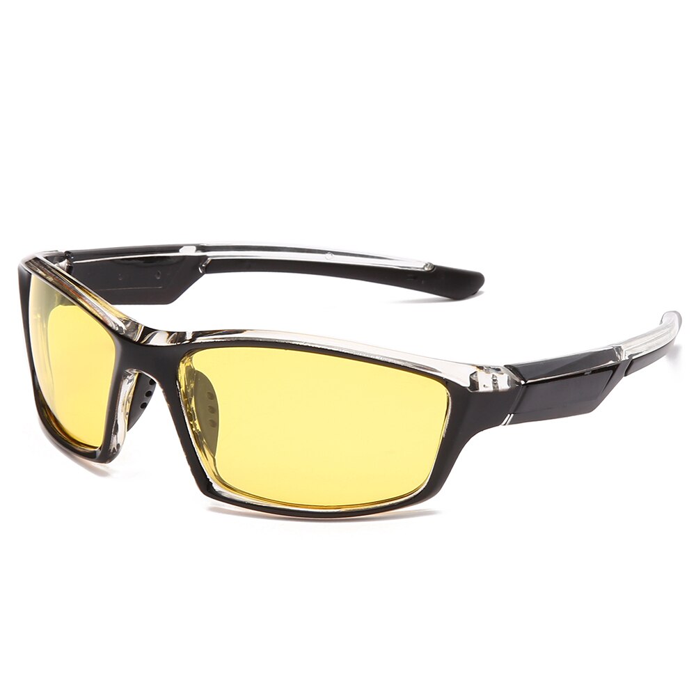 Yameize anti-blænding nattesyn briller til kørsel mænd polariserede solbriller gul linse briller fiskerifører chauffør gafas: Default Title