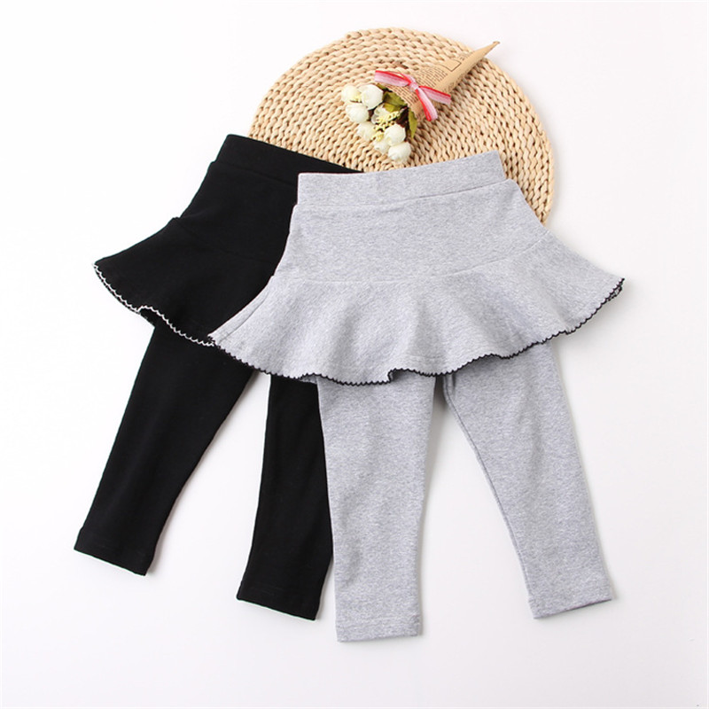 1-6T Peuter Kid Baby Meisje Kleding Lente Ruches Broek Rok Elegante Bandage Stretch Leggings Leuke Zoete Partij club Broek