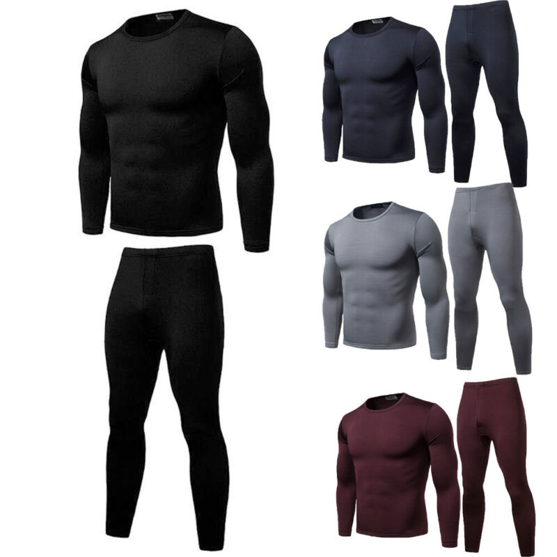 Conjuntos de ropa interior térmica para hombre ropa interior térmica de invierno Calzoncillos largos ropa de invierno ropa térmica gruesa para hombre sólido