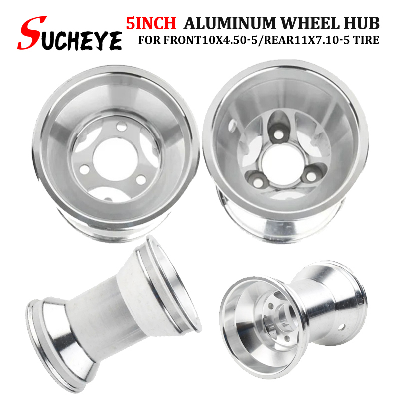 5 inch Kart 10x4.50-5 125mm front or 11x7.10-5 180mm rear wheel hub Go-kart car 4 wheel drift car Aluminium alloy rims