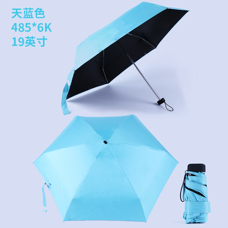 Mini 5 Folding Umbrella Rain Women Parasol Cute Umbrella Parapluie As Novelty Protection Windproof Folding Umbrella