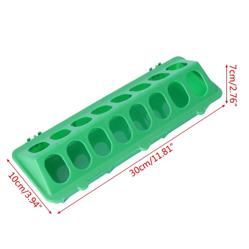 Plastic Flip-Top Bird Poultry Trough Feeding Chicken Animal Farming Tool Case