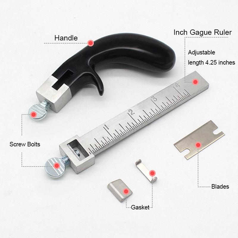 Professionele Sharp Leer Riem String Riem Cutter Verstelbare Diy Hand Snijgereedschap Craft Lederen Gereedschap