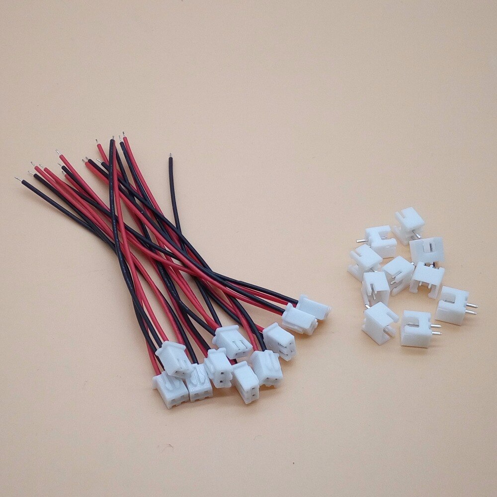 10 Paires De Connecteurs XH 2.54mm Avec Fils - Choix 2, 3 Ou 4 Broches, Fil 24 AWG, Pour électronique