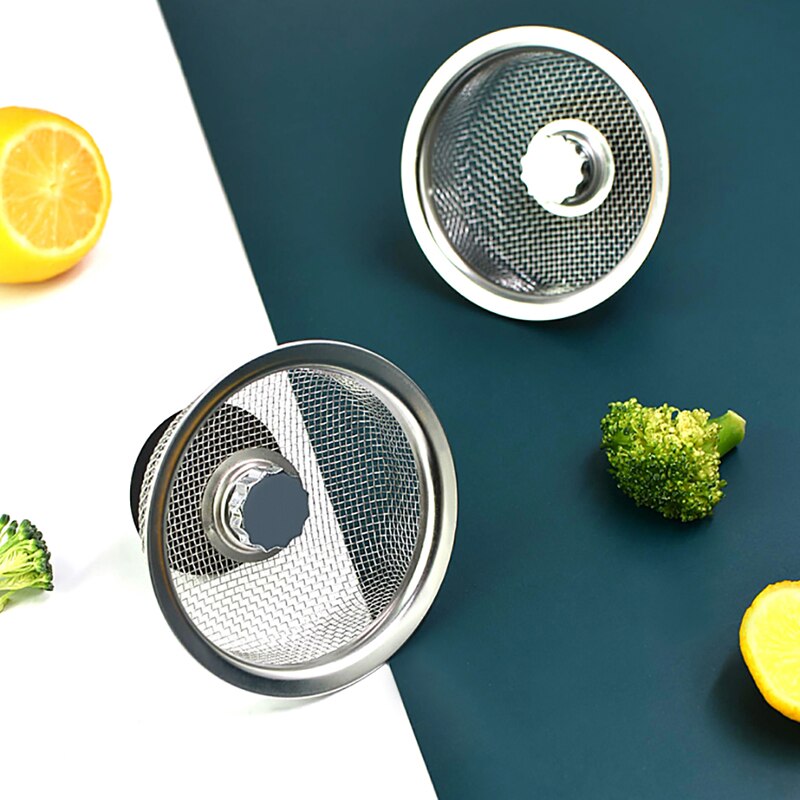 Practical Stainless Steel Sink Strainer Waste Disposer Outfall Strainer Sink Sewer Filter