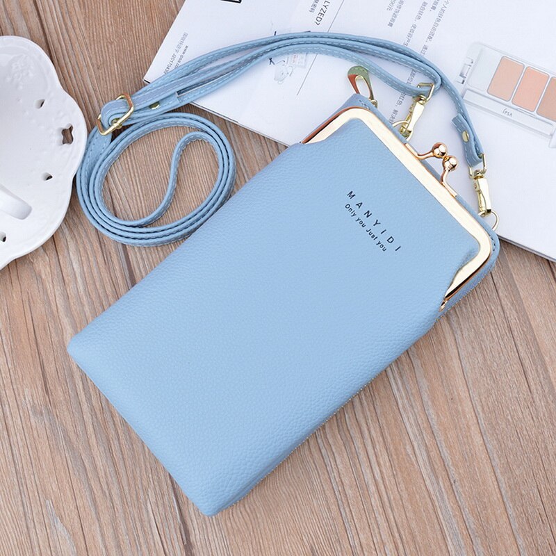 Dames portemonnee merk mobiele telefoon portemonnee grote kaarthouders portemonnee handtas portemonnee clutch messenger schouderbanden tas crossbody: E773286a