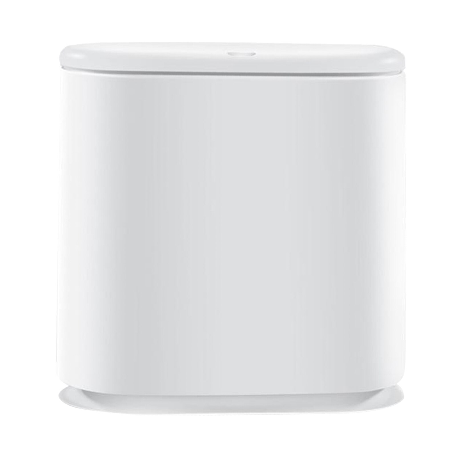 White Dual Recycling Waste Bin Rubbish Plastic Disposal Waste Bin Home