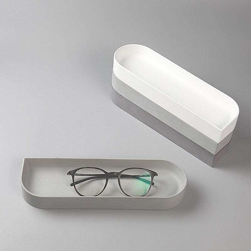 Tray mold storage box combination silicone mold cement plaster place piece water home storage tray silicone mold