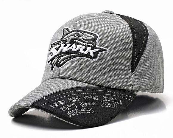 XEONGKVI tiburón de dibujos animados gorras de baseball para niños otoño invierno cálido protección de la oreja gorros de algodón chico para niña gorra de: Gris claro