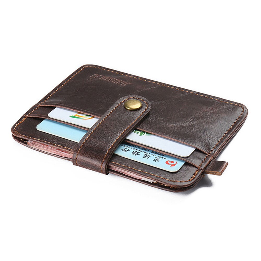 1 PC nouvelle hommes Faux cuir petit ID carte de crédit affaires porte-cartes mince Mini Purs