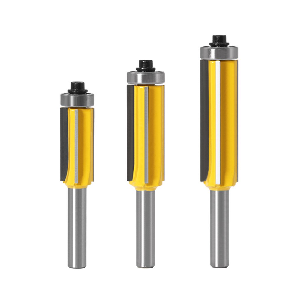 LAVIE 1pc 8mm Affleurant peu Z4 Motif Fraise Haut et Bas Roulement Bits Fraise À Bois Menuiserie Coupeurs C08-023