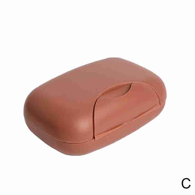 Caja de jabón a prueba de fugas, jabonera portátil de cuatro colores a prueba de agua, , compacta, fácil de llevar, almacenamiento de baño, sellada, jabonera de viaje: C