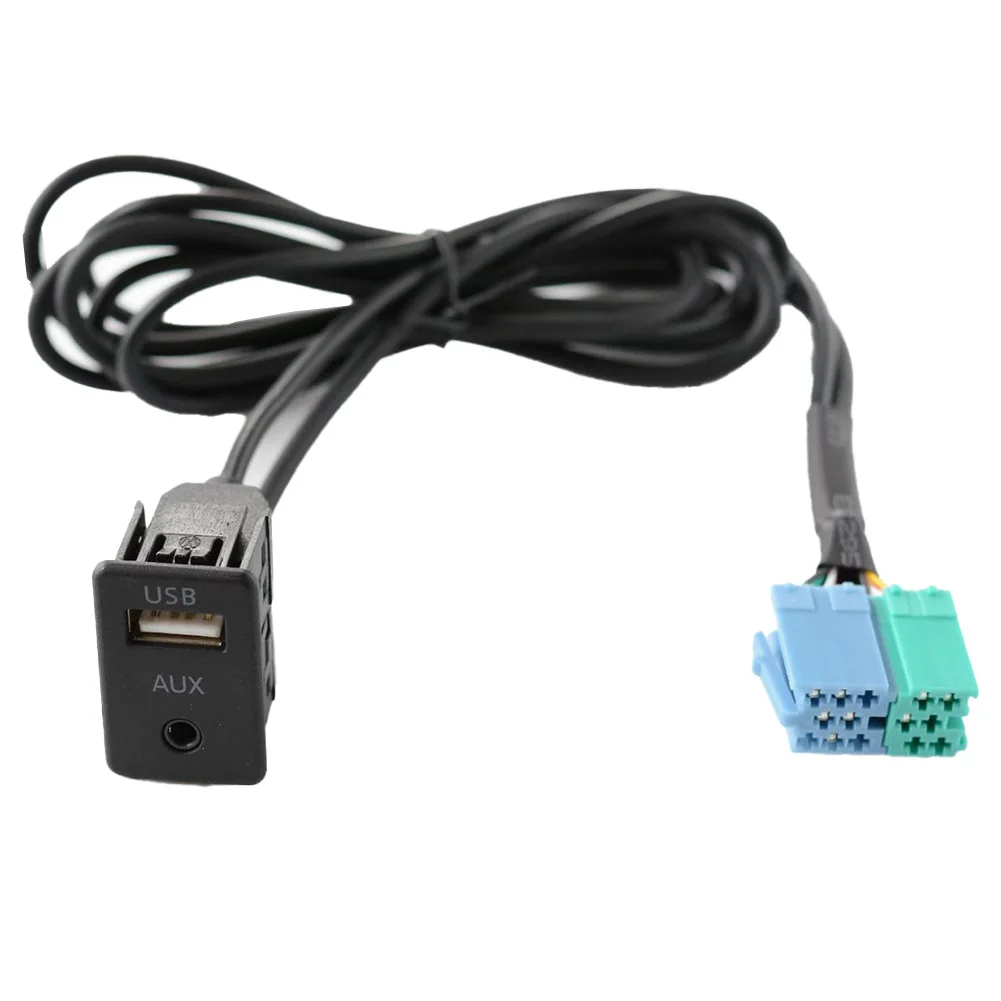 Forlængerkabel aux usb forlængerkabel 3.5mm +  usb port aux usb kabel aux usb port adapter kabel bil tilbehør 1.5m