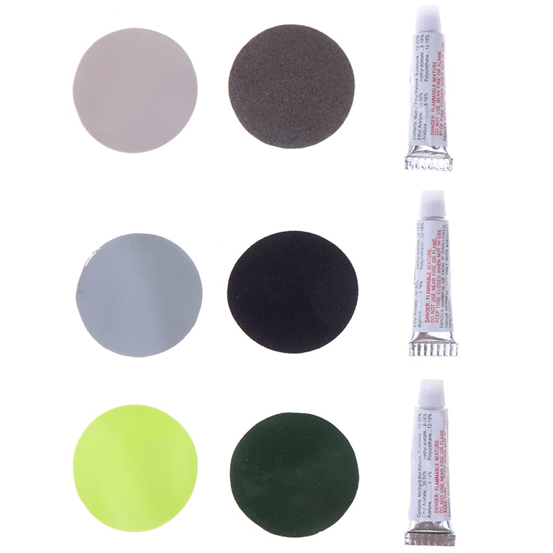PVC Inflating Air Bed Boat Sofa Repair Perfect Seal 4Patches 2Glues Kit For Air Mattress Self-inflating Mat Repair 2 Set