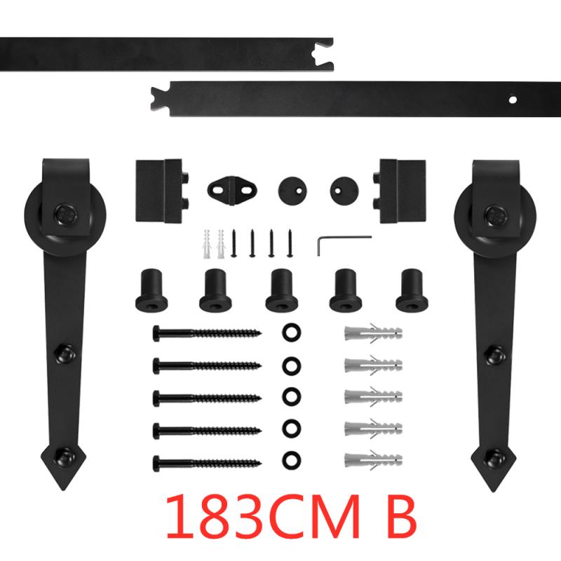 Schiff Zu Europa Schiebetür Scheune Spur Hardware- Holz Scheune Tür Schiene Hardware- Schiebetür Spur Bausatz Scheune Tür System rutsche HWC: 183CM B