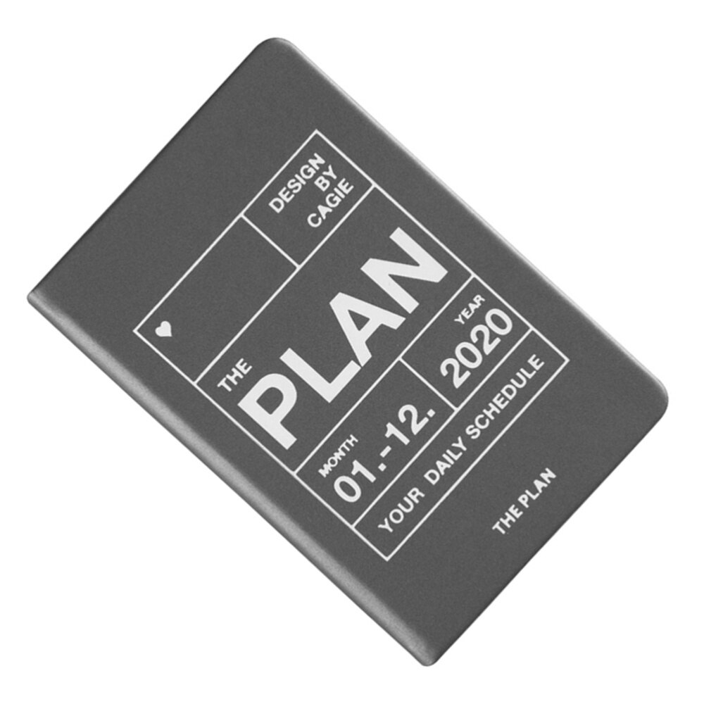 1Pcs A7 Notebook Notebook Planner Efficiency Agenda Schedule Notebooks Diary Stationery for School Office(Dark)