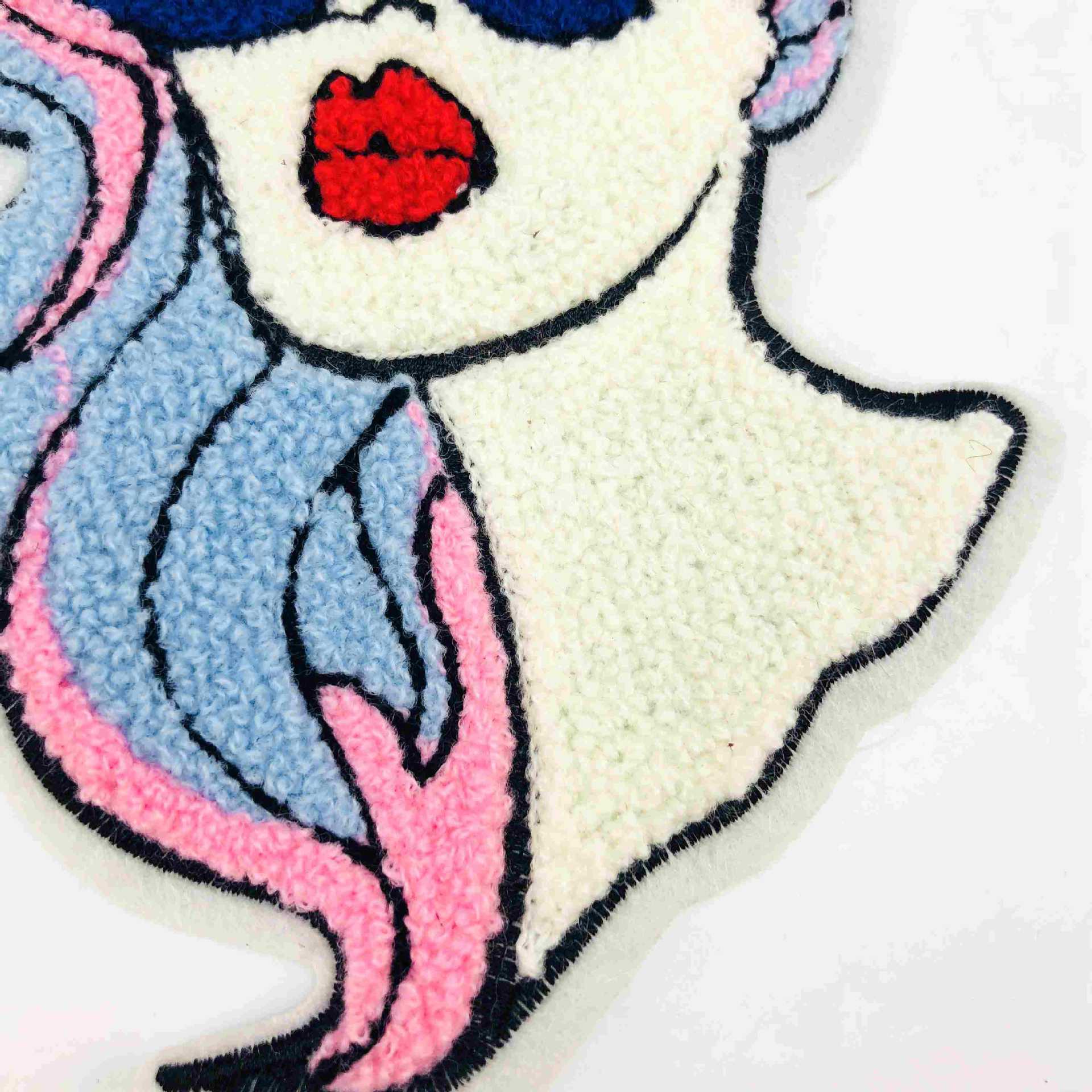 Cartoon Meisje Handdoek Borduren Patch Mode Kleding Patch Patch Patch Kledingstuk Accessoire Kleding Patch